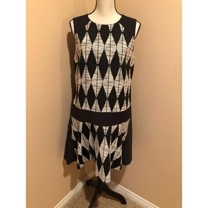 EUC Banana Republic Duamond Jacquard Dress